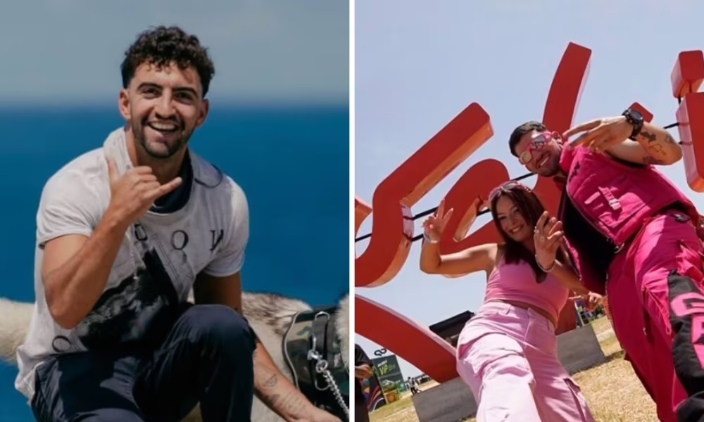 Tiago Blela e Eva Pais com Gamix