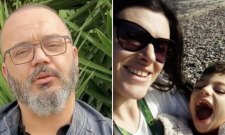 Fernando Rocha e Rui o menino com paralisia