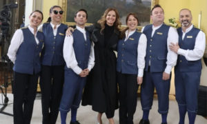 Cristina Ferreira e elenco de 'Os turistas'