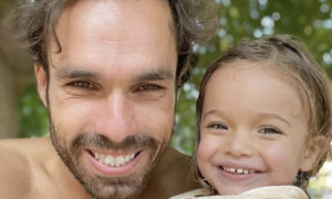 Ricardo Martins Pereira e a filha Benedita