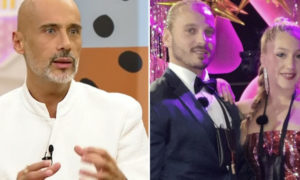 Pedro Crispim e o casal Miguel Vicente e Bárbara Parada