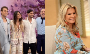 Apresentadores e comentadores do 'Dois às 10' e Cinha Jardim