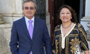 Luís Aleluia e Zitta (esposa)