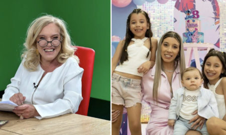 Teresa Guilherme e Sónia Jesus com os filhos