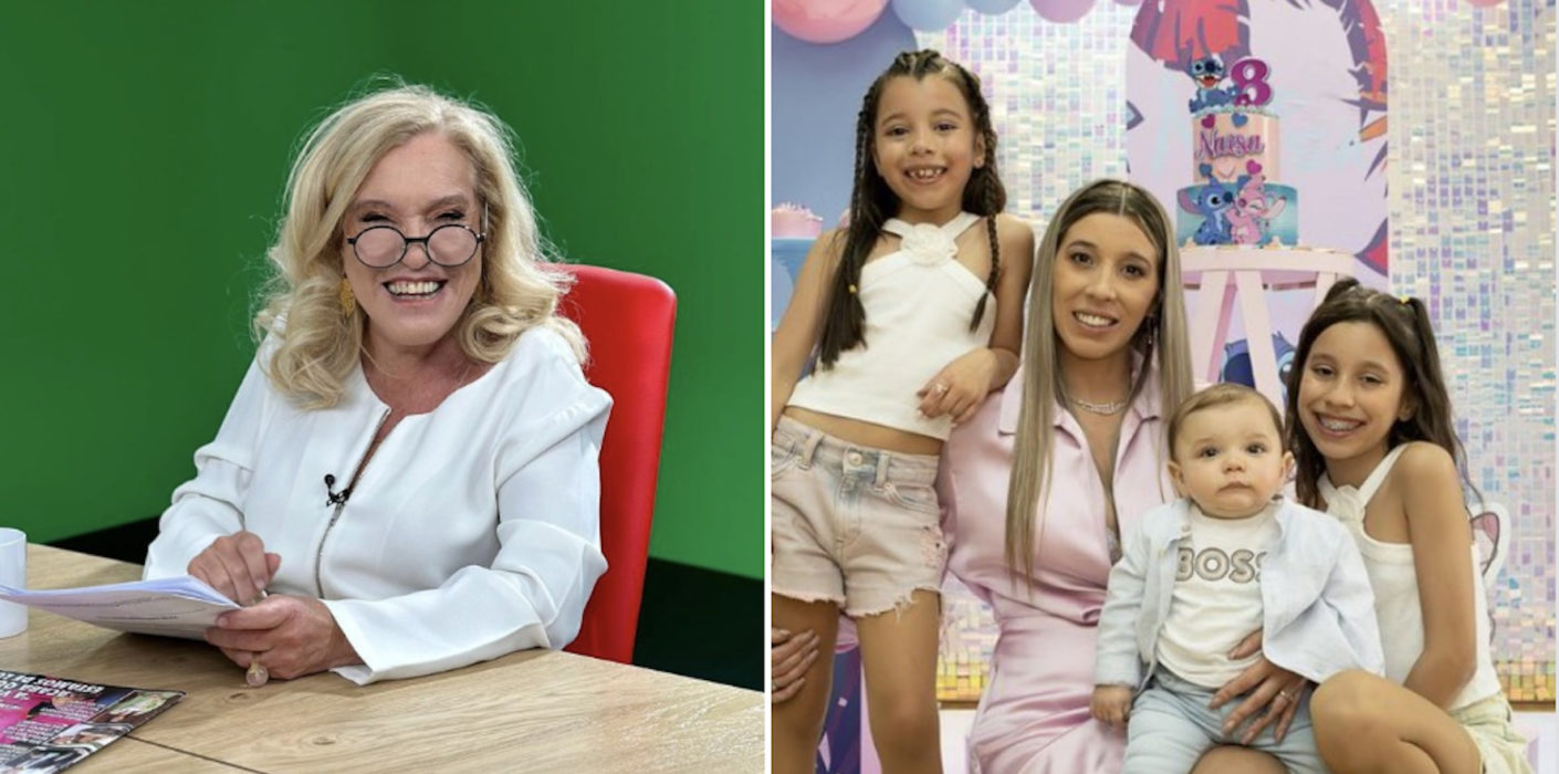 Teresa Guilherme e Sónia Jesus com os filhos