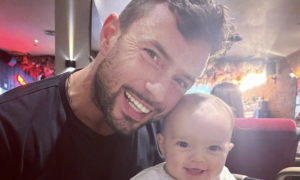 Marco Costa e a filha, Maria Emília