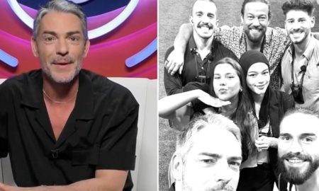 Cláudio Ramos e concorrentes do Big Brother