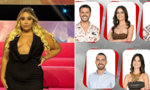 Flávia e concorrentes nomeados secret Story