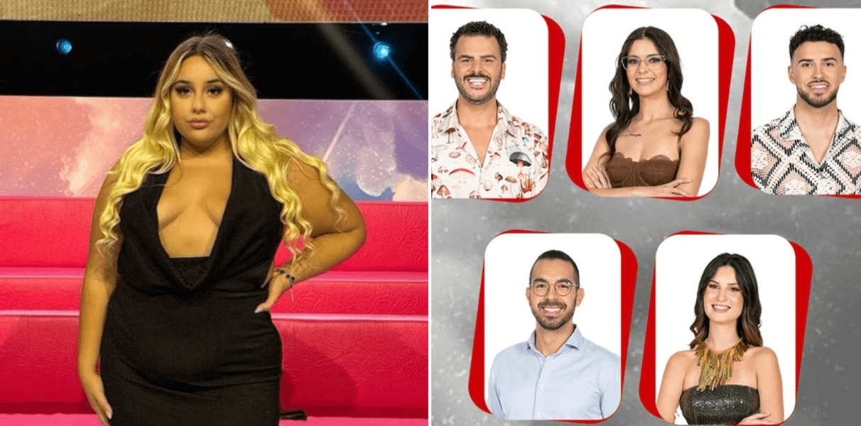 Flávia e concorrentes nomeados secret Story