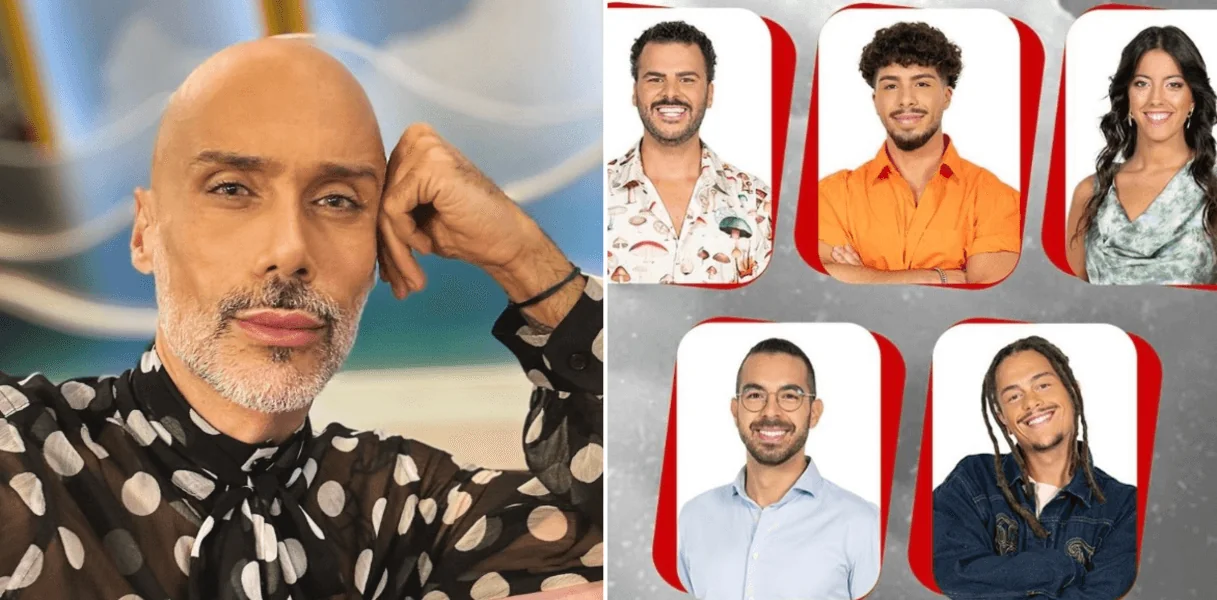 Pedro Crispim e concorrentes nomeados do Secret Story