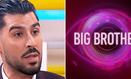 Léo Caeiro e logotipo Big Brother