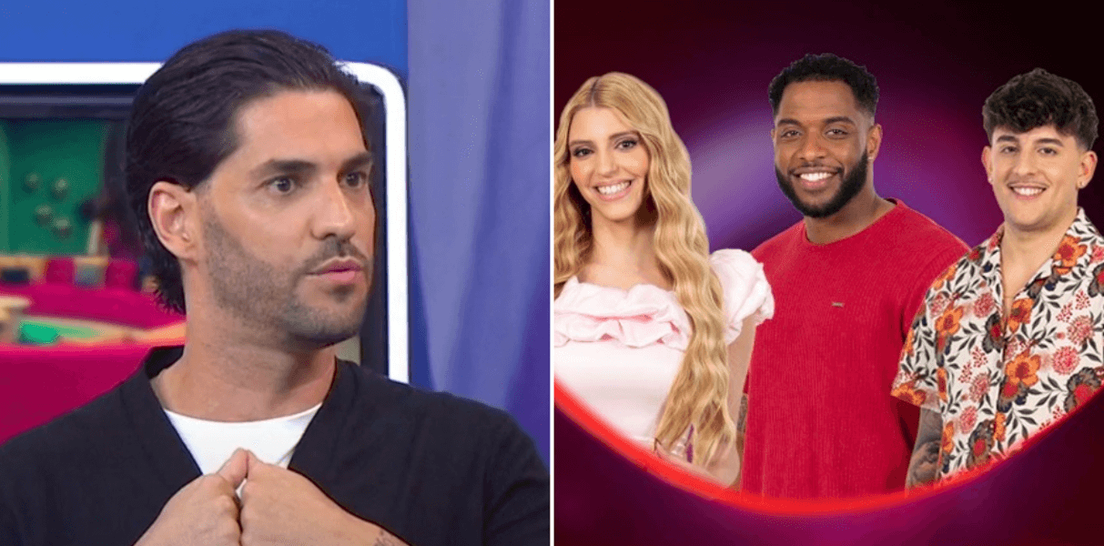 Gonçalo Quinaz e concorrentes nomeados do Big Brother semana 9