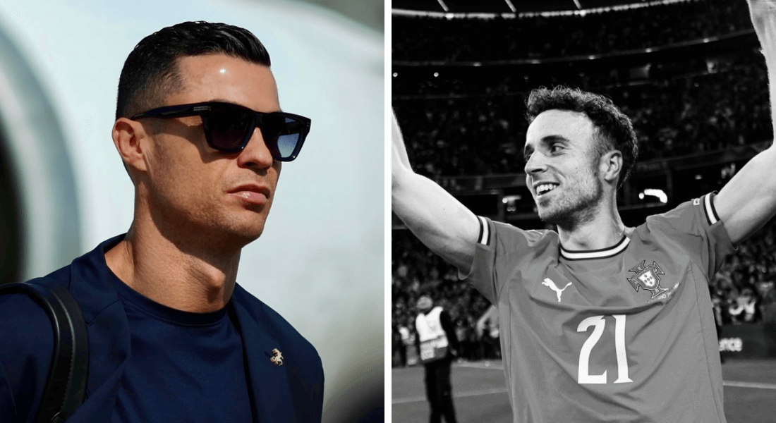 Cristiano Ronaldo e Diogo Jota