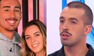 Jéssica Vieira com Afonso leitão e André Silva