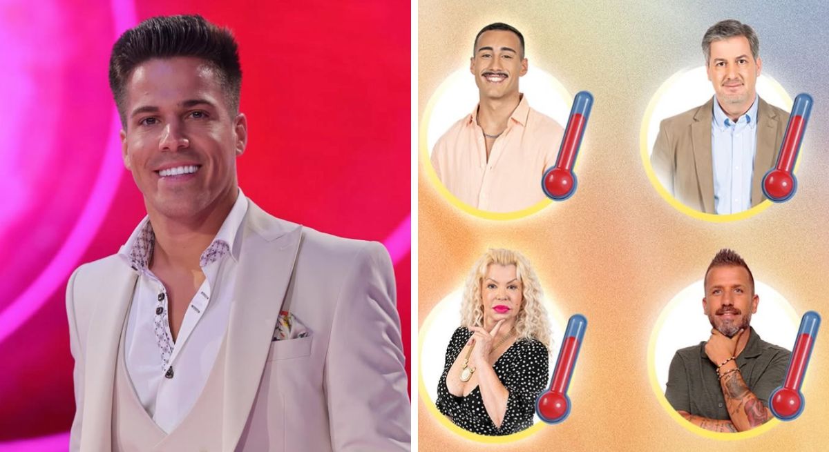 Sérgio Duarte e concorrentes nomeados do Big Brother Verão na 6ª semana