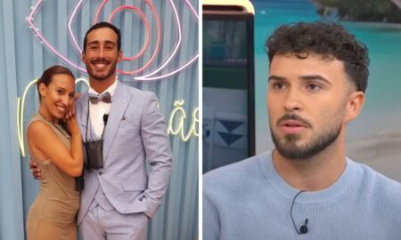 Catarina Miranda com Afonso Leitão e Marcelo Palma