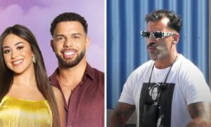 Fábio com Liliana e Bruno
