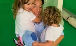 Catarina Miranda e as suas sobrinhas