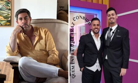 Adriano Silva Martins e Pedro Jorge com Leandro