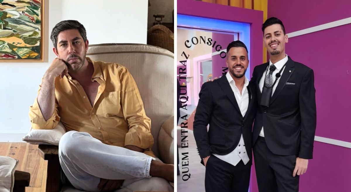 Adriano Silva Martins e Pedro Jorge com Leandro