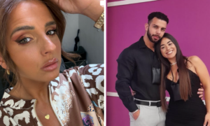 Diana Lopes e Liliana Oliveira com Fábio Pereira