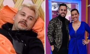 Dylan e Marisa com Pedro