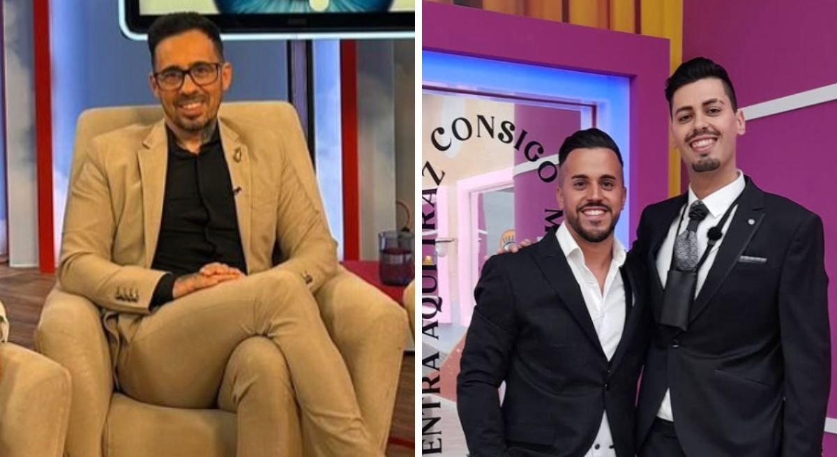 Sandro e Pedro Jorge com Leandro