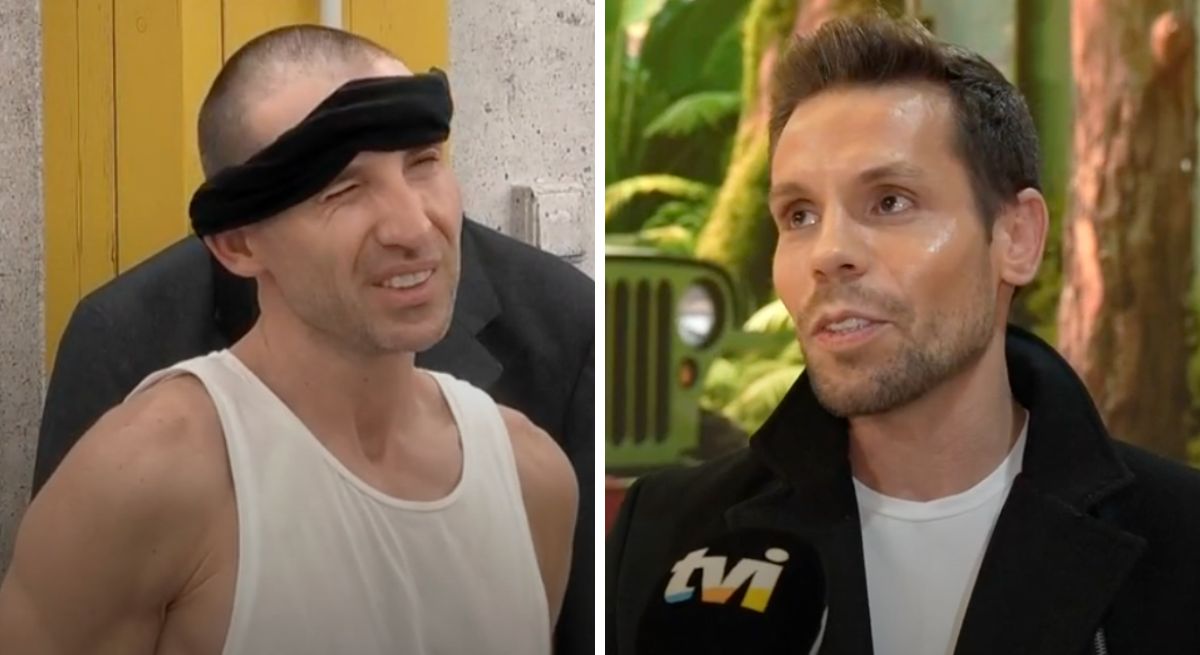 Filipe Delgado e o marido do concorrente - João