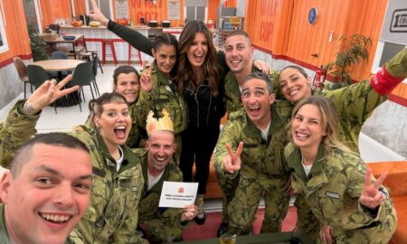 Recrutas 1ª Companhia com Maria Botelho Moniz