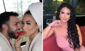 Fábio Pereira com Liliana Oliveira e a irmã de Fábio - Vanessa