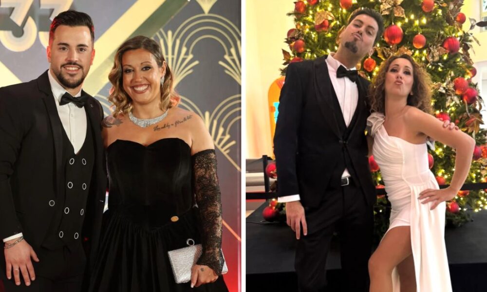 Pedro Jorge com Marisa Pires e Leandro com Merisa Susana