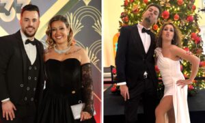 Pedro Jorge com Marisa Pires e Leandro com Merisa Susana