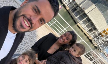 Marisa Pires e Pedro Jorge com os filhos - Yara e Théo