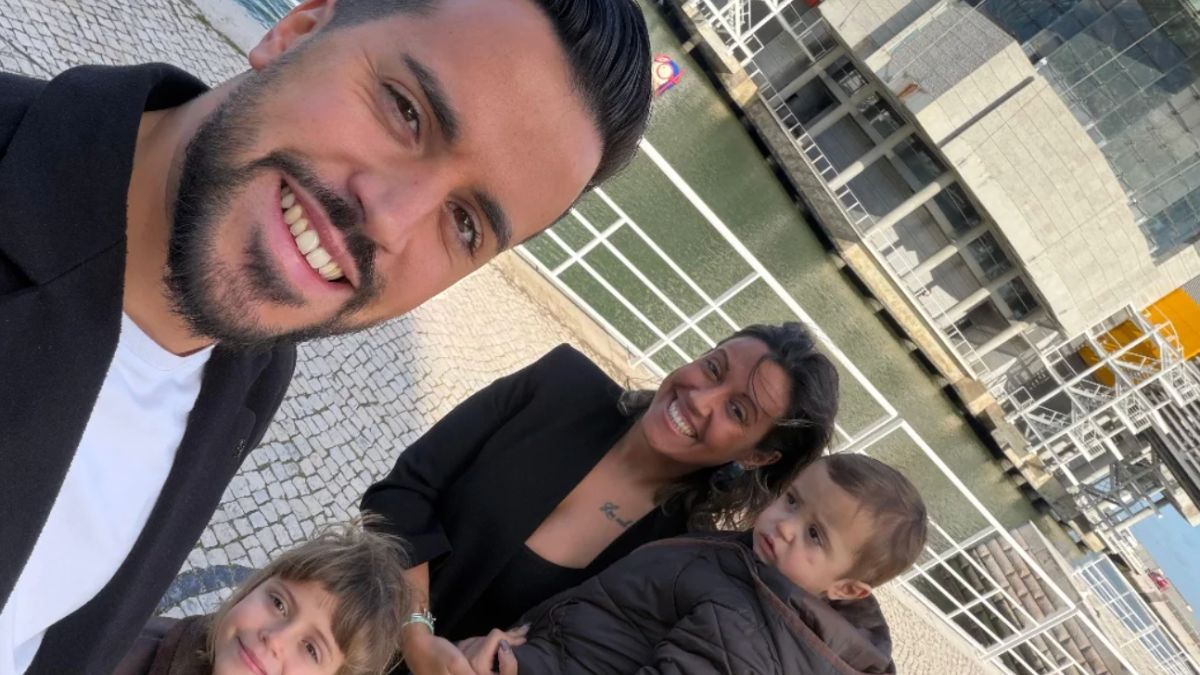 Marisa Pires e Pedro Jorge com os filhos - Yara e Théo