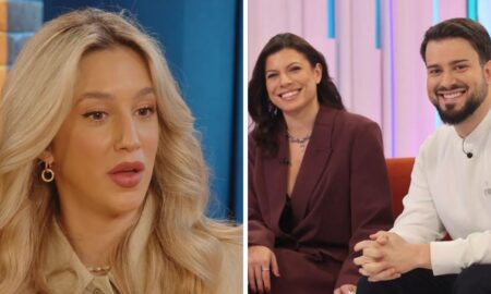 Bárbara Parada e Marcia Soares com Francisco Monteiro