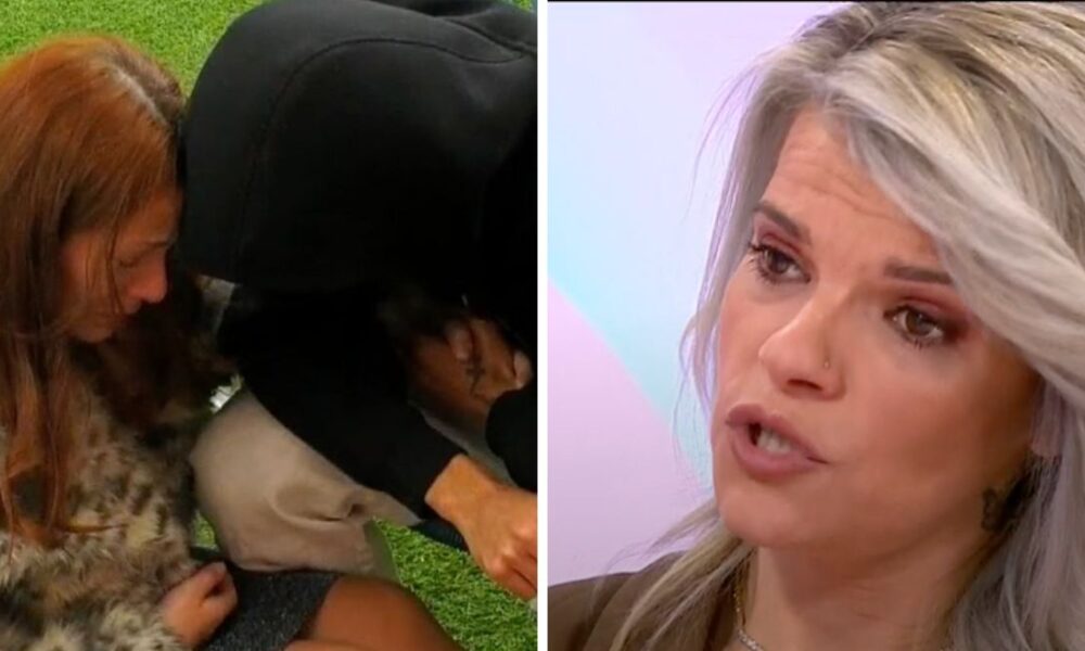 Eva com Diogo e a mãe do concorrente