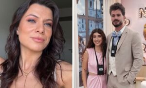 Marcia Soares e João com Ariana