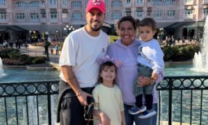 Marisa Pires com Pedro Jorge e os filhos - Yara e Théo