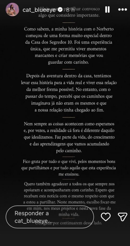 Catarina comunicado