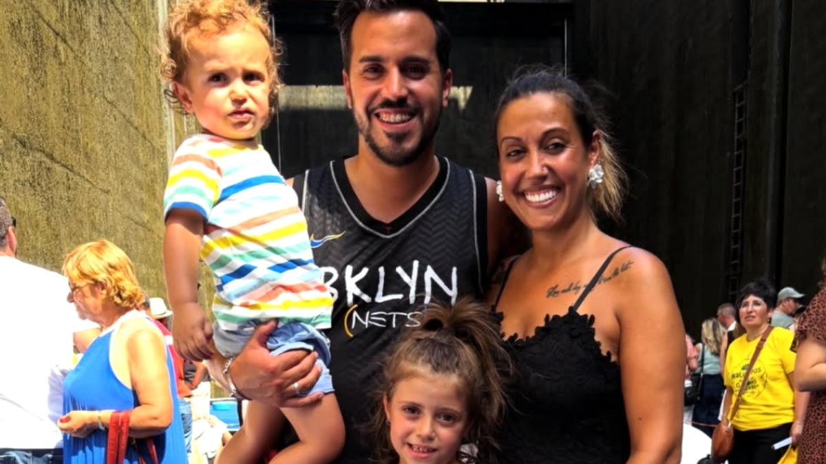 Marisa Pires e Pedro Jorge com os filhos