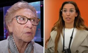 Catarina Miranda e sua avô, Rosário